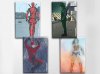 Superheroes Art Magnet Set