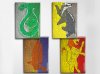 Harry Potter Houses of Hogwarts Art Magnet Set