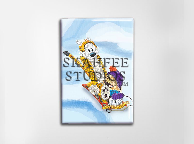 Calvin and Hobbes Art Magnet - Click Image to Close