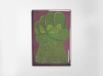 The Hulk Art Magnet