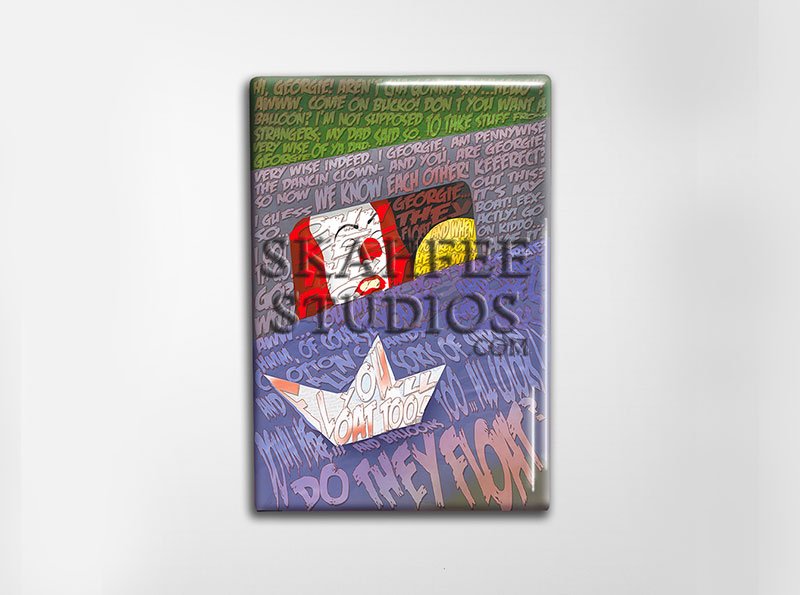 IT Pennywise Art Magnet - Click Image to Close
