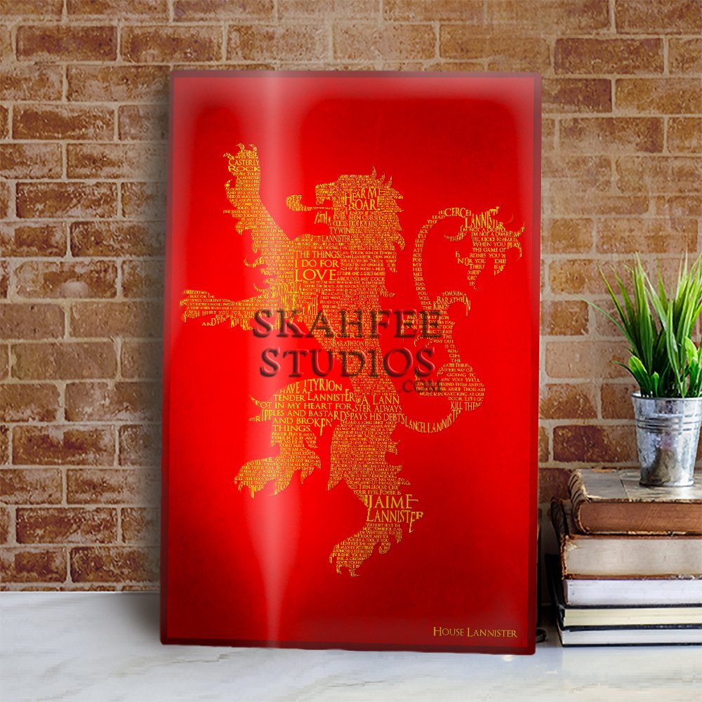 Game of Thones Lannister METAL print - Click Image to Close