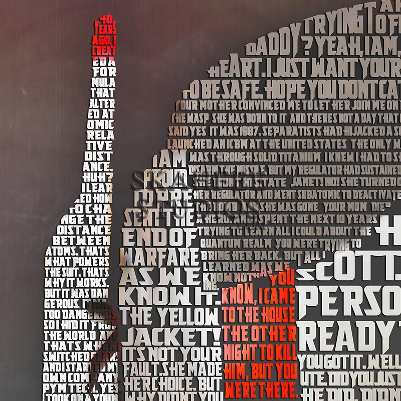 Ant-Man Typography Print - Click Image to Close