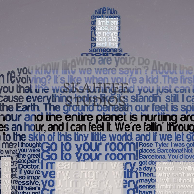 Doctor Nine Typography Print - Click Image to Close