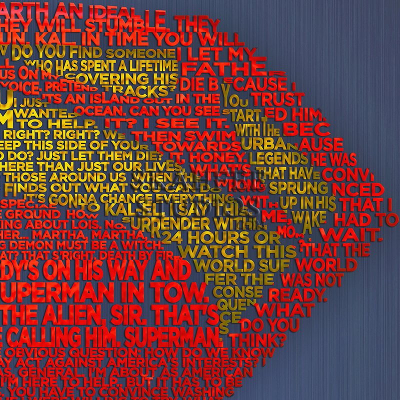 Superman Typography Print - Click Image to Close
